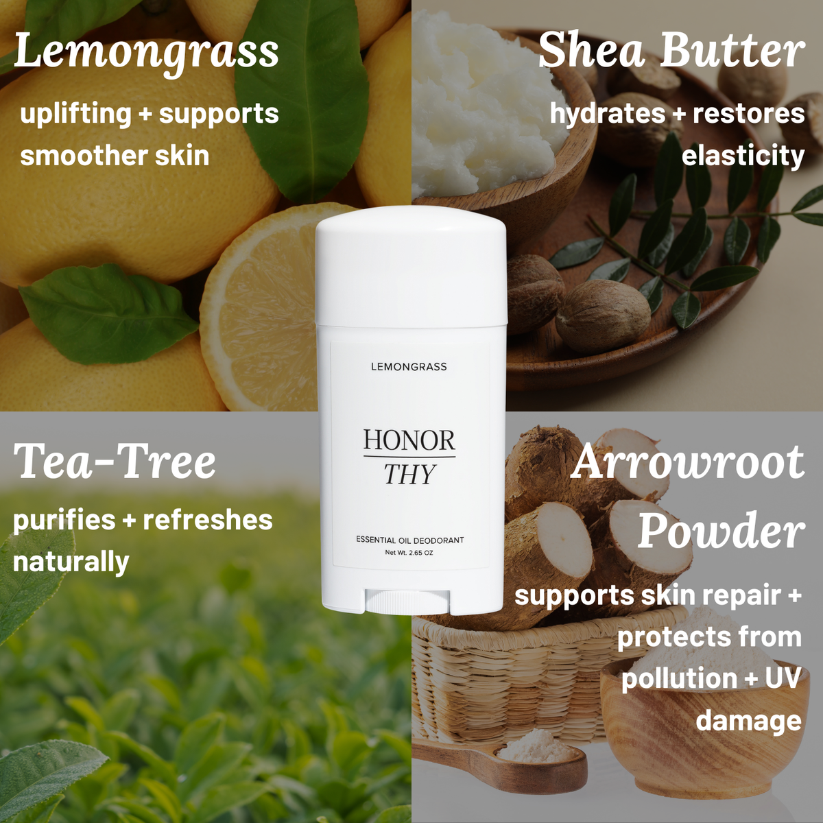 Lemongrass and Tea Tree Deodorant
