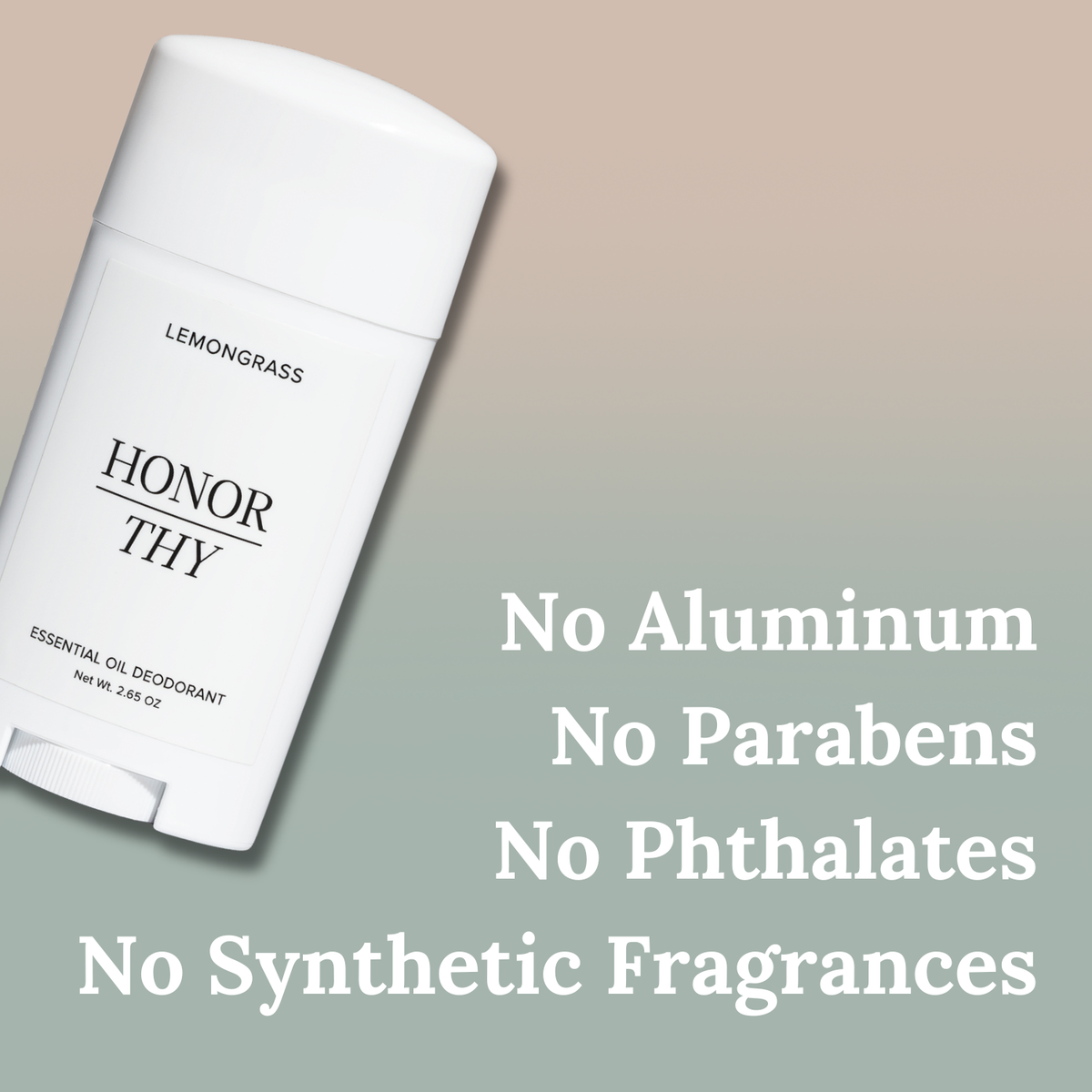 Lemongrass and Tea Tree Deodorant