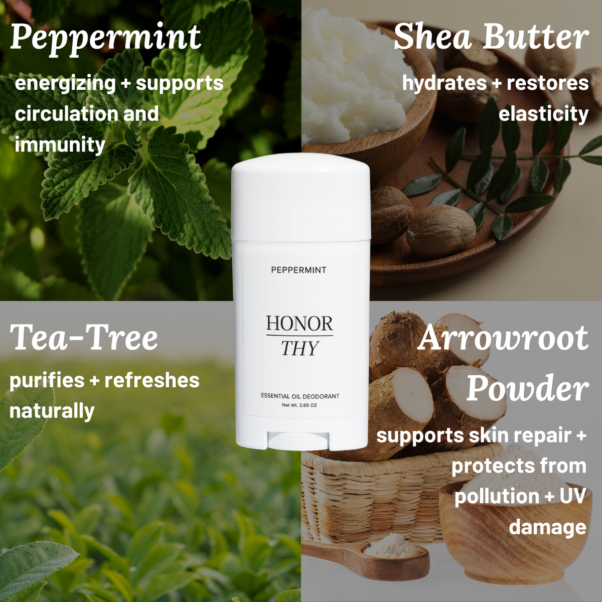 Peppermint and Tea Tree Deodorant