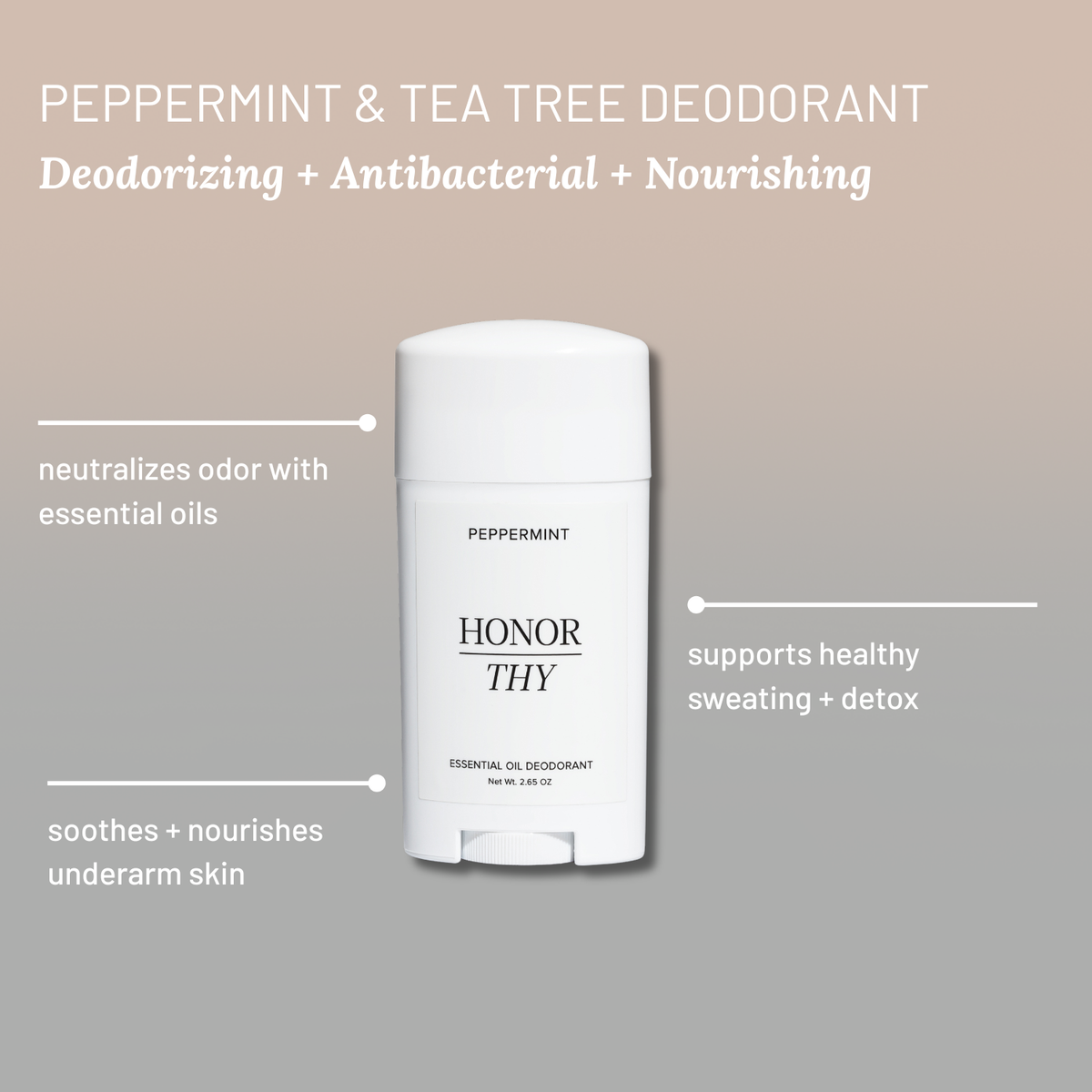 Peppermint and Tea Tree Deodorant