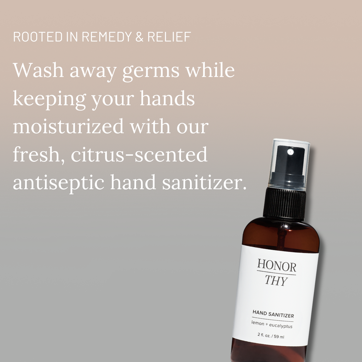 Hand Sanitizer: Moisturizing with Essential Oils