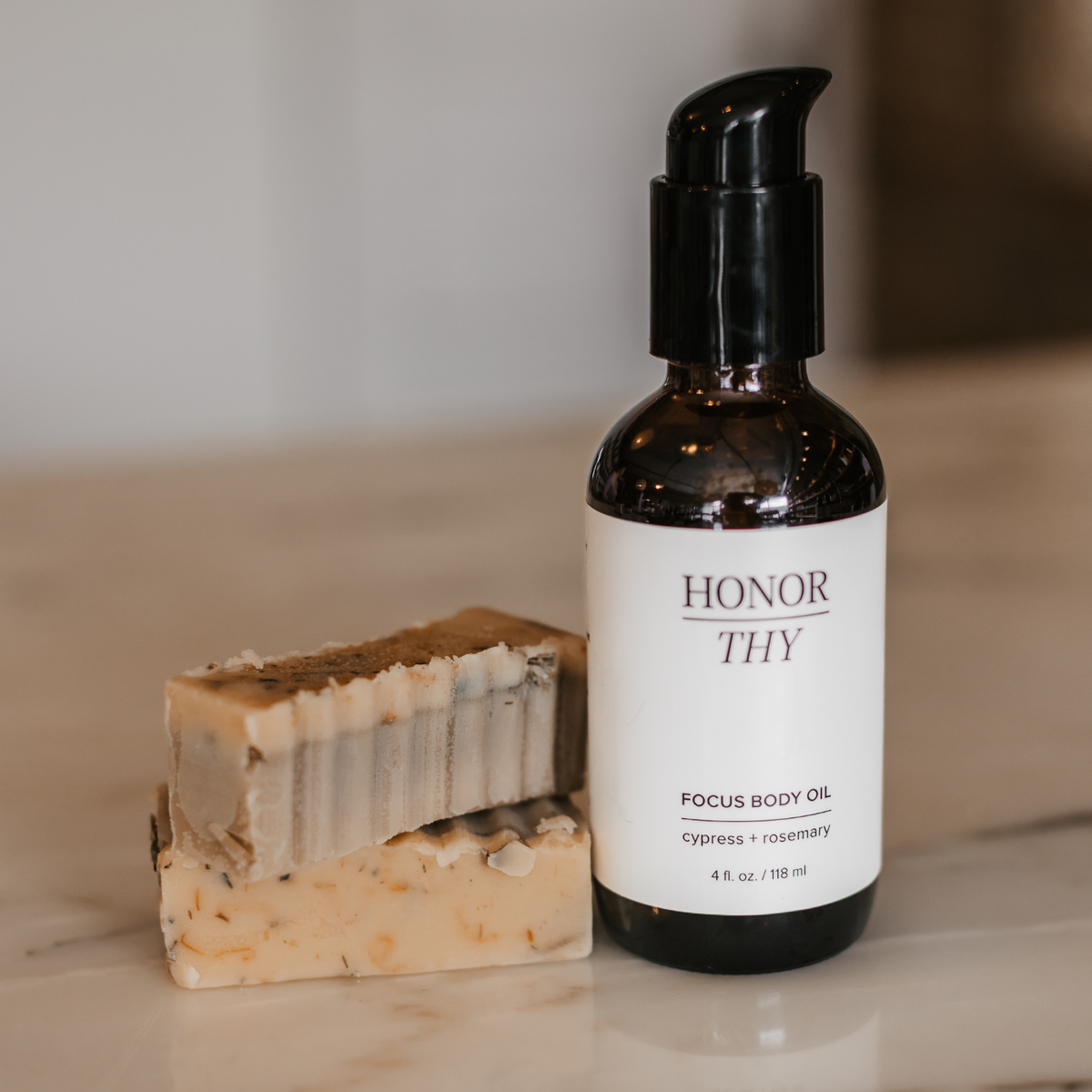 Focusing and Uplifting Body Oil: Rosemary, Lemongrass, Peppermint, Cypress