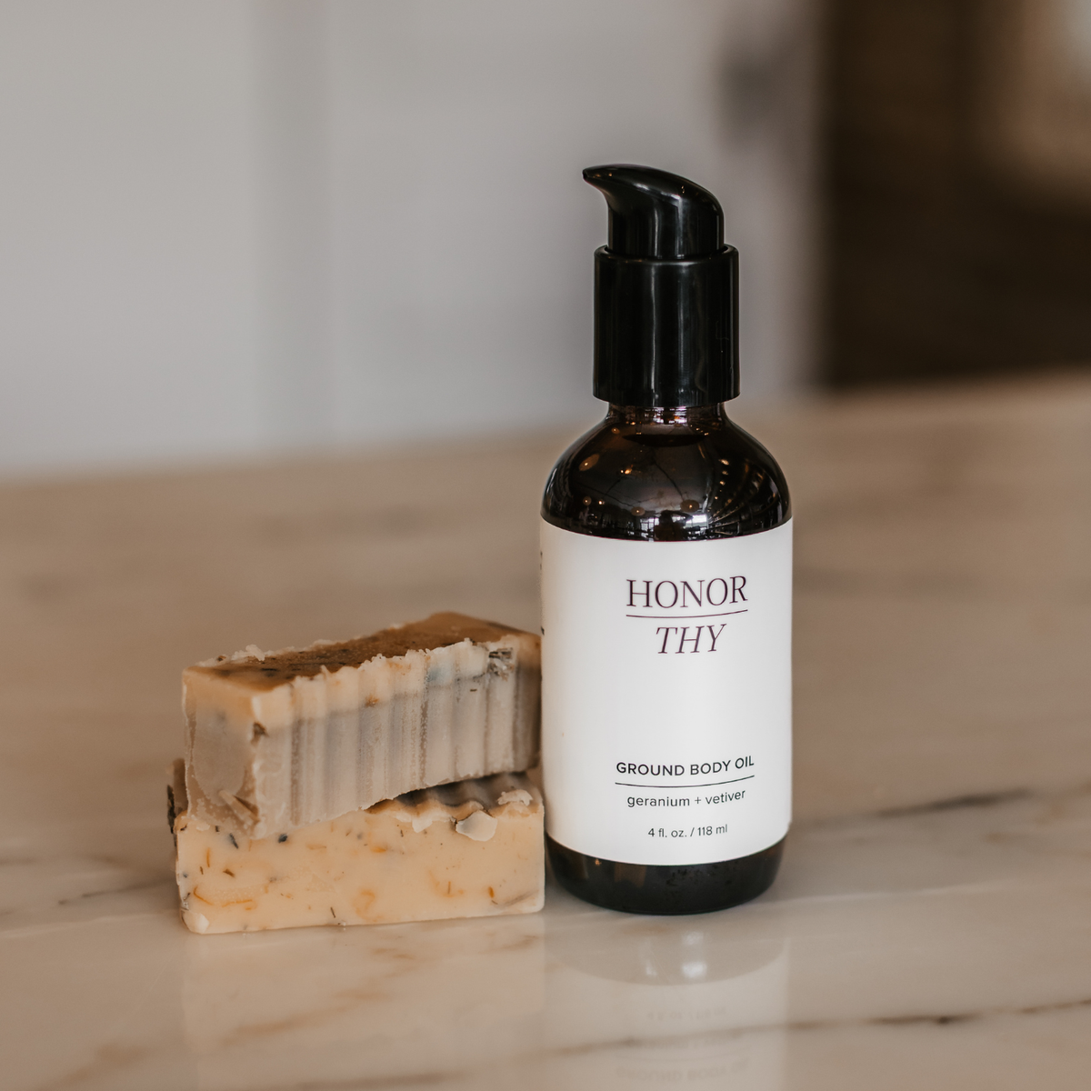 Grounding and Balancing Body Oil: Frankincense, Vetiver, Geranium, Grapefruit