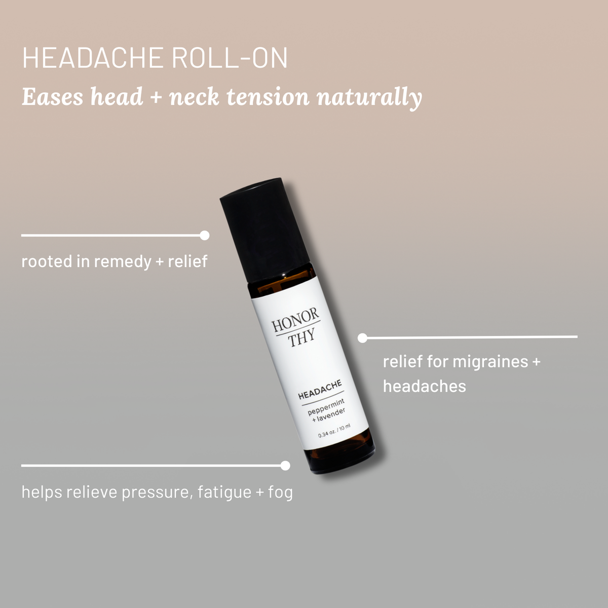 Headache Essential Oil Roll-On: Soothing Natural Remedy with Essential Oils