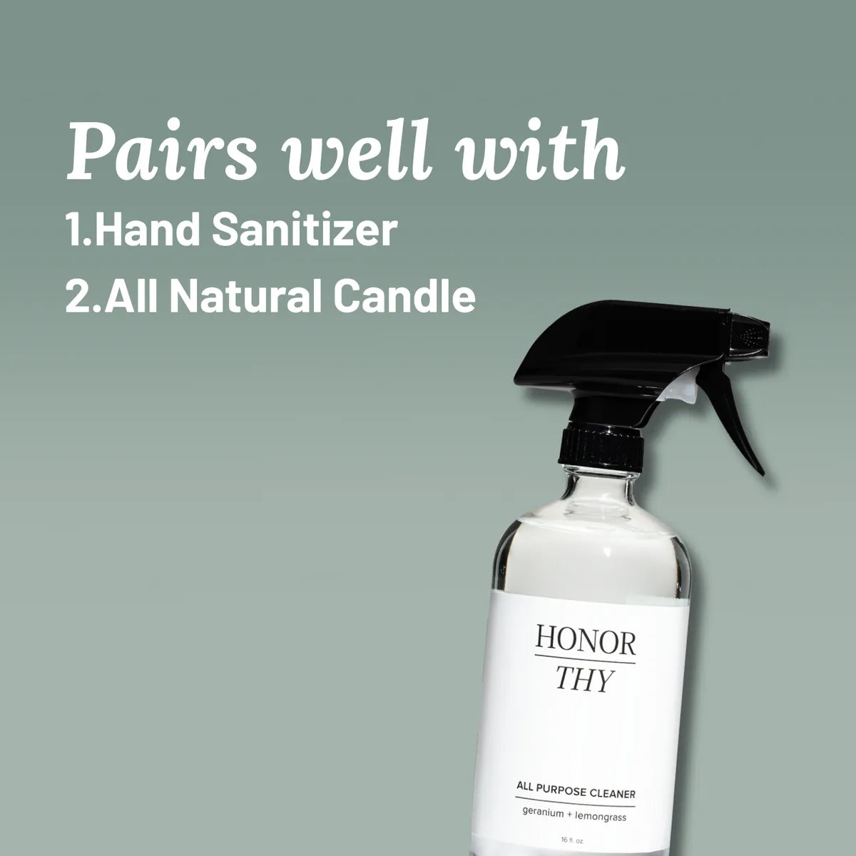 All Purpose Cleaner: Disinfecting with Geranium & Lemongrass