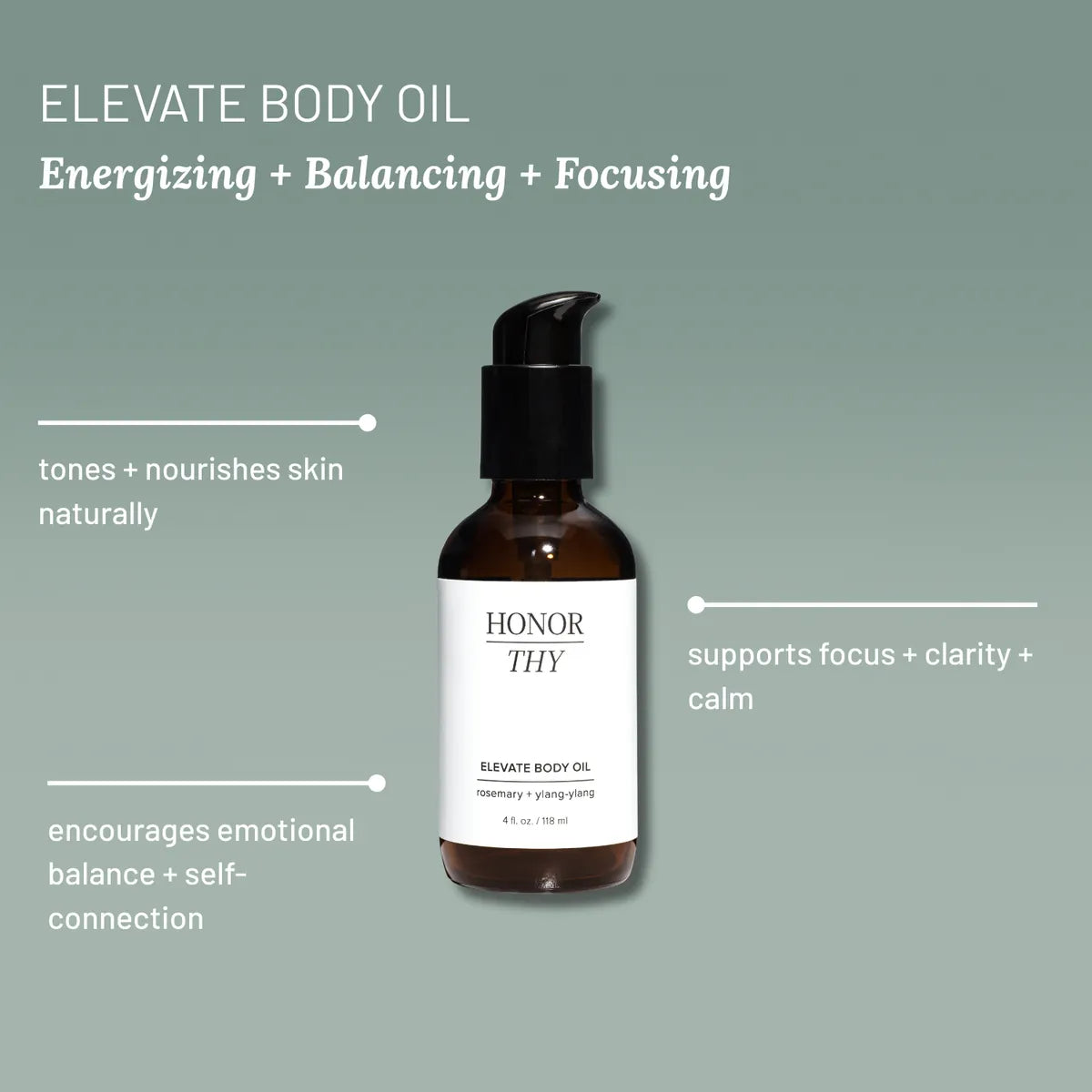 Energizing and  Balancing Body Oil: Rosemary, Ylang Ylang