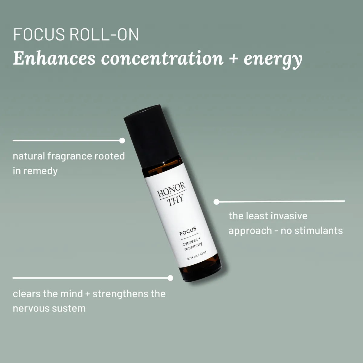 Focus Essential Oil Roll-On: Energizing Natural Remedy with Essential Oils