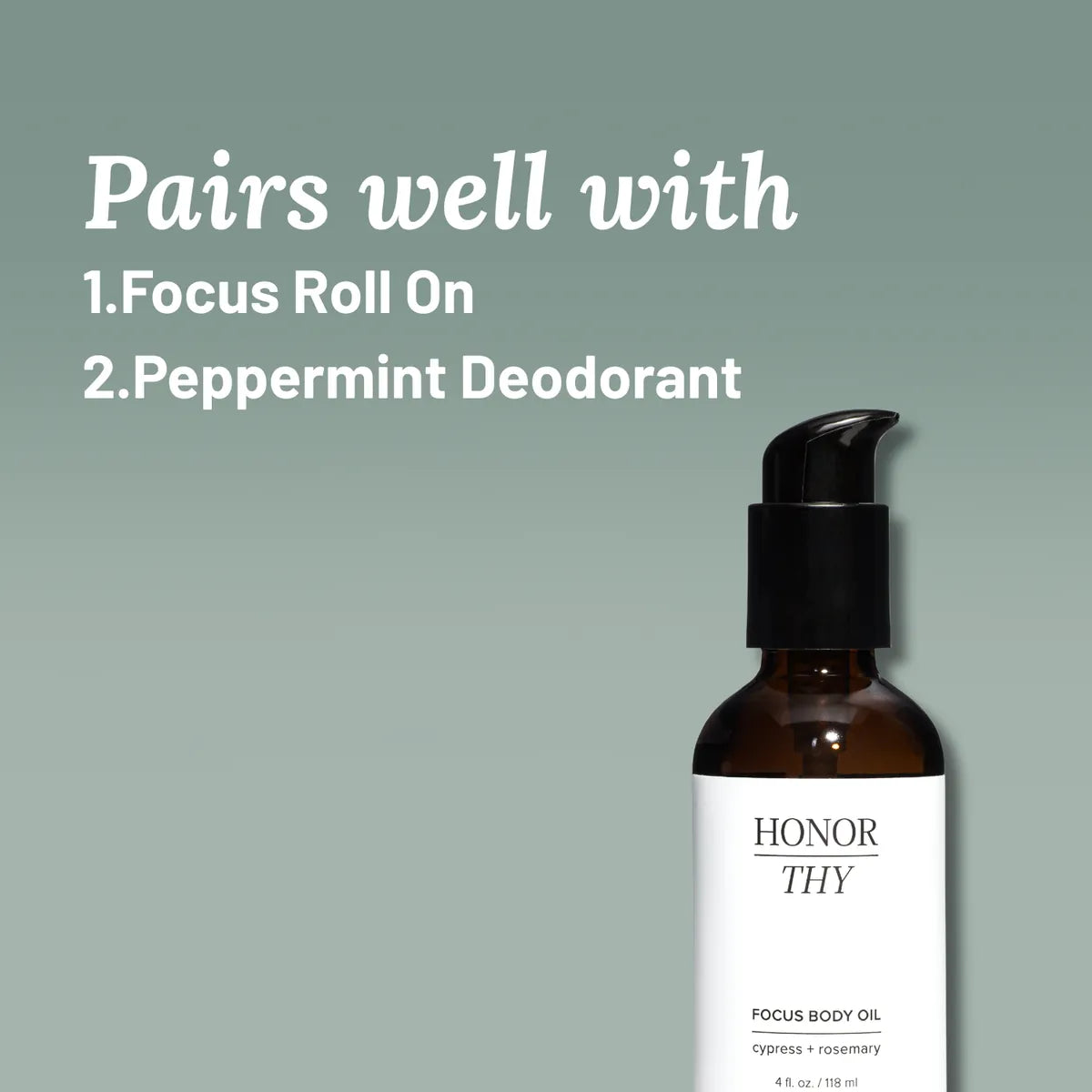 Focusing and Uplifting Body Oil: Rosemary, Lemongrass, Peppermint, Cypress