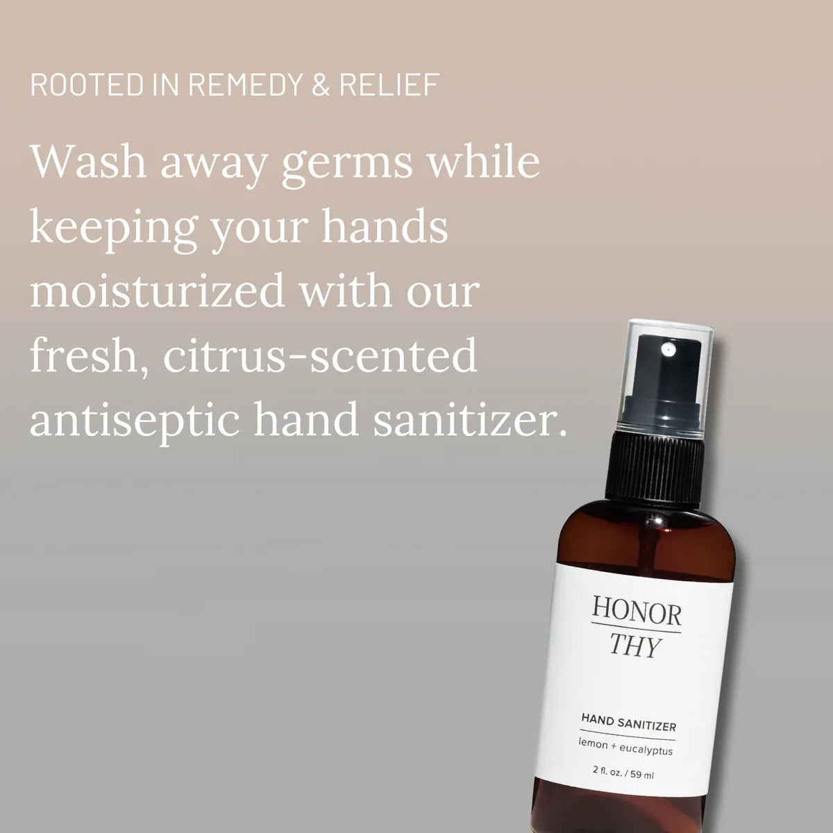 Hand Sanitizer: Moisturizing with Essential Oils