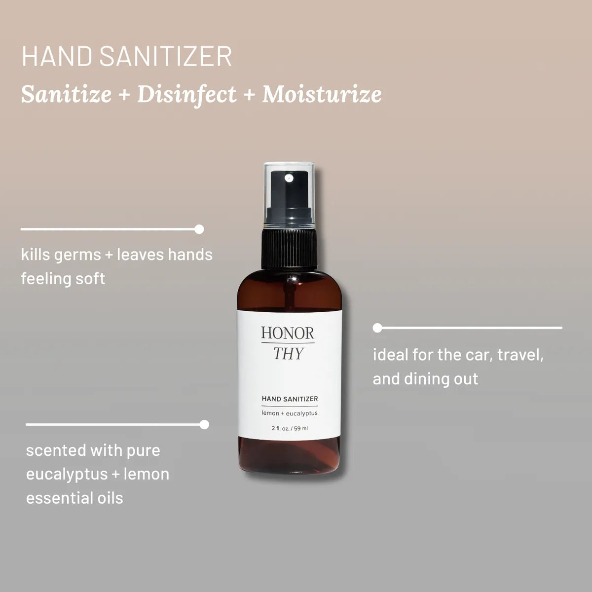 Hand Sanitizer: Moisturizing with Essential Oils