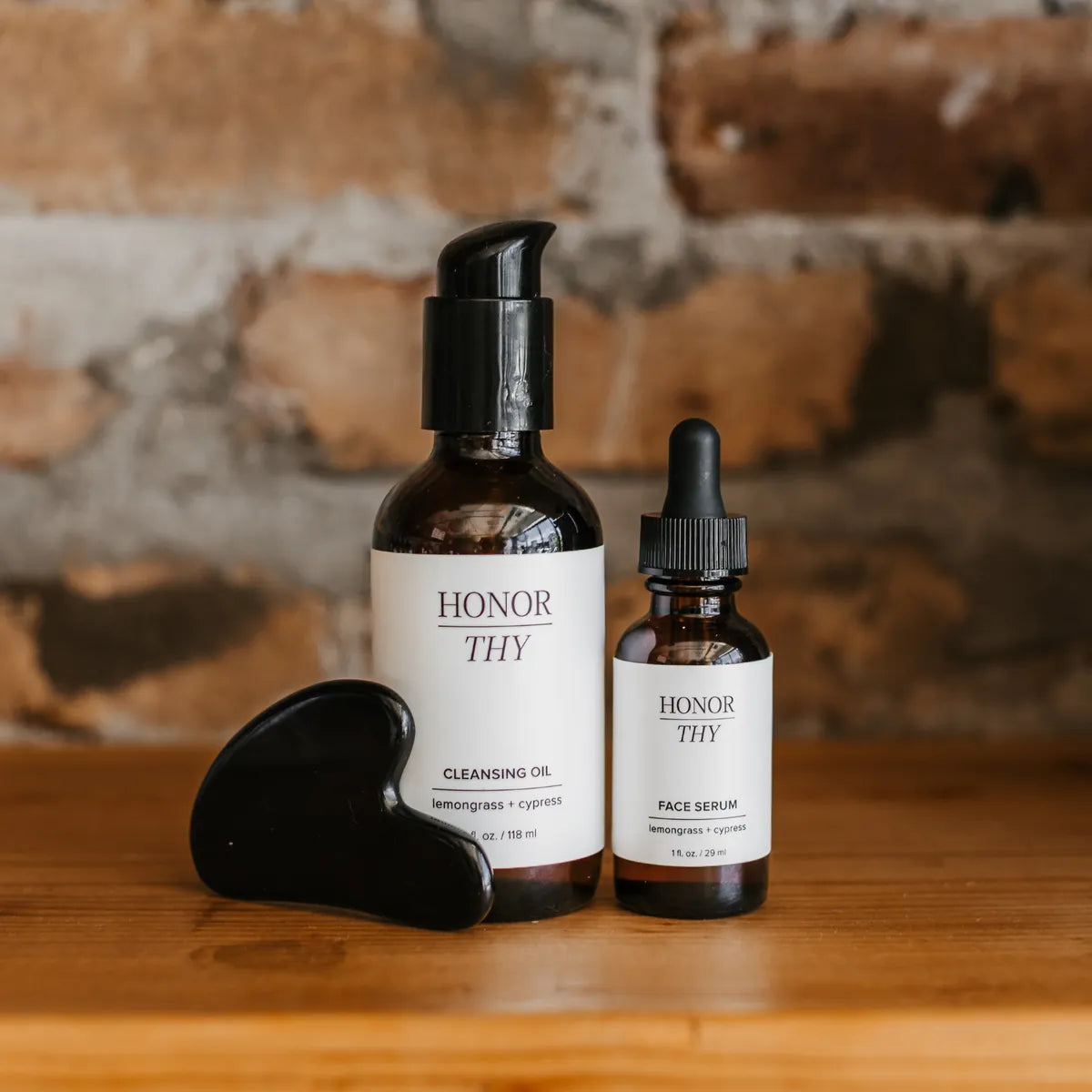 Lemongrass Cypress Facial Bundle (Oily Skin): Cleanse, Exfoliate, and Restore