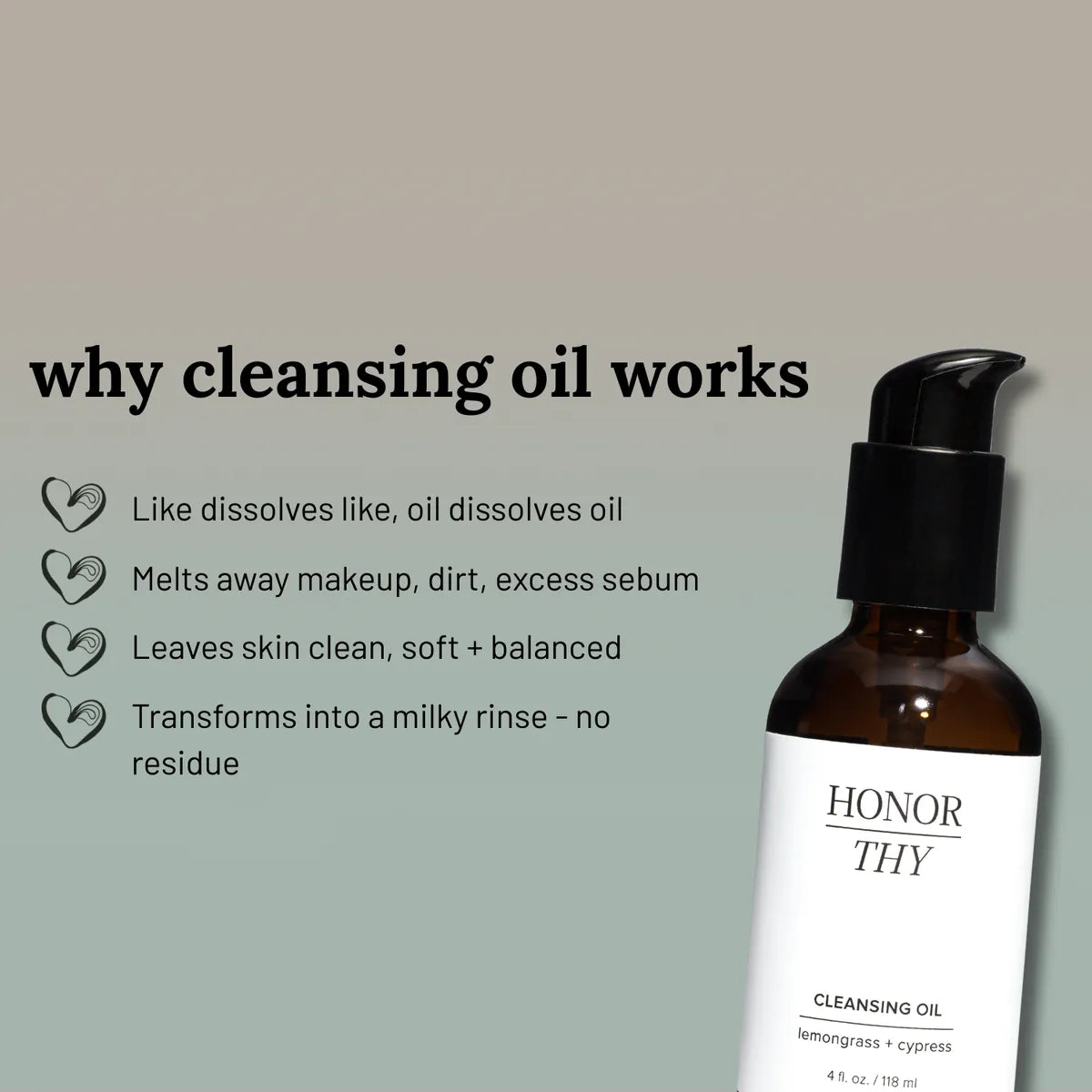 Lemongrass Cypress Makeup and Oil Cleanser: Combination/Oily Skin