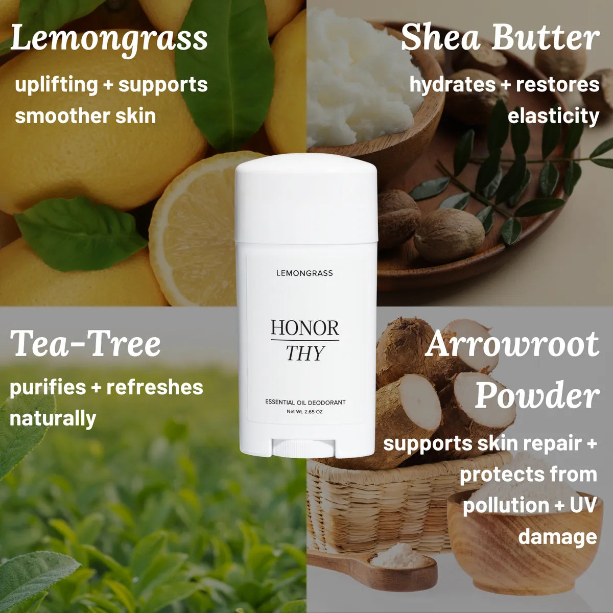 Lemongrass and Tea Tree Deodorant