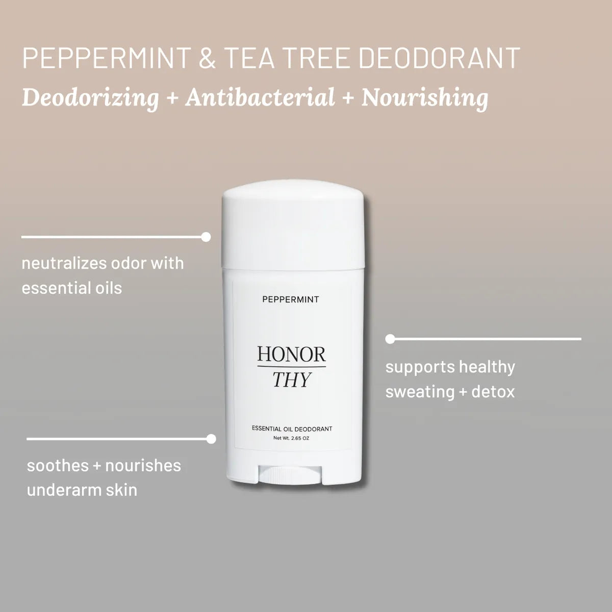 Peppermint and Tea Tree Deodorant