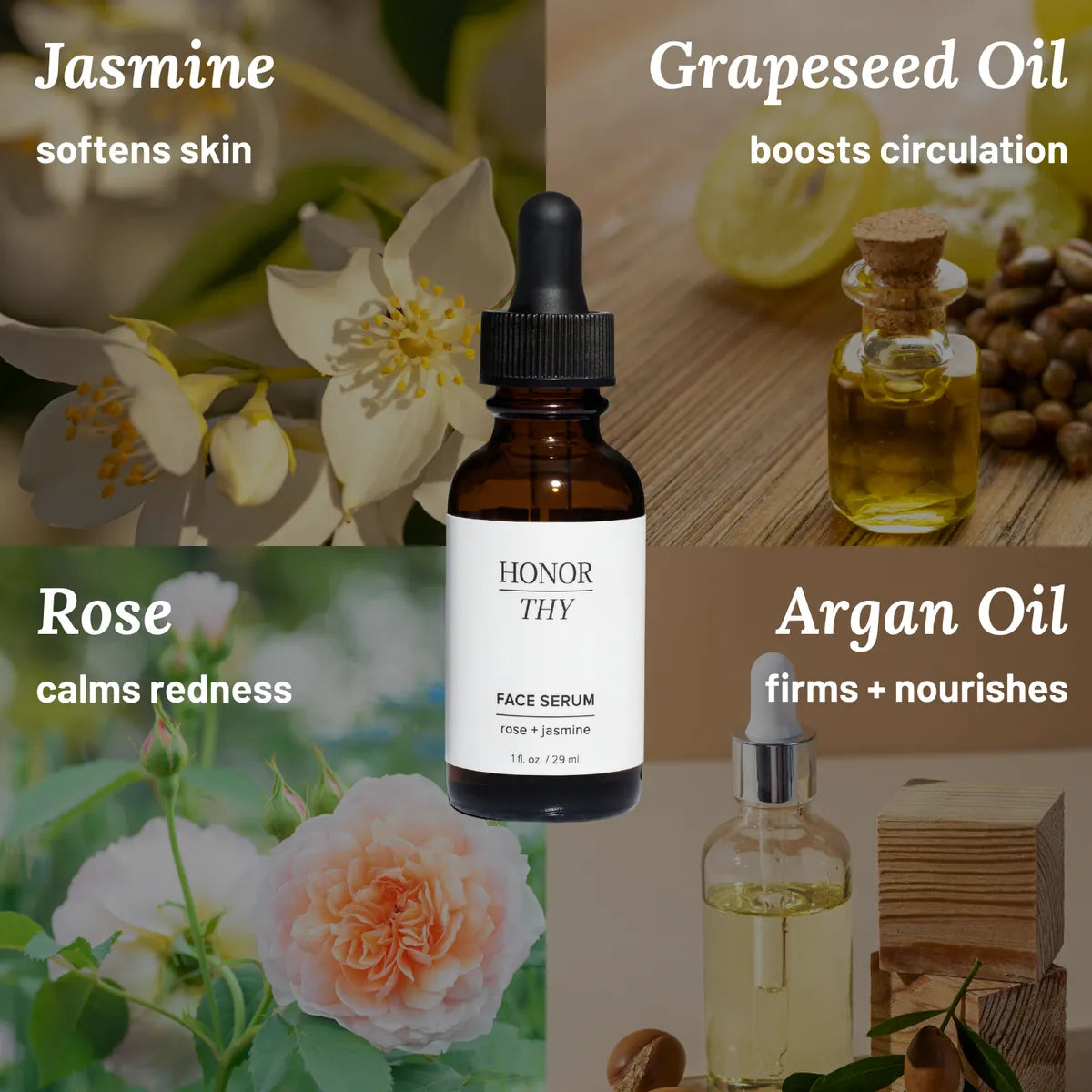 Rose Jasmine Face Serum & Hydrating Moisturizer: Normal/ Dry Skin