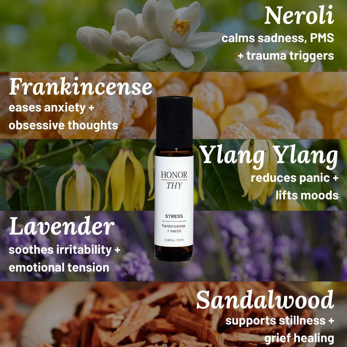 Stress Essential Oil Roll-On: Calming Natural Remedy with Essential Oils