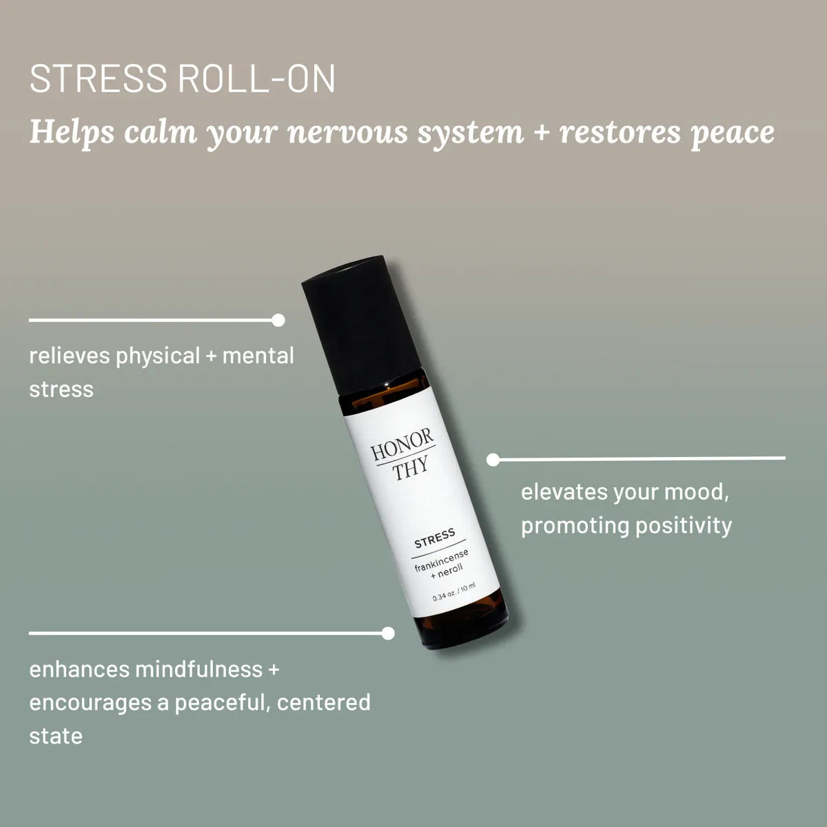 Stress Essential Oil Roll-On: Calming Natural Remedy with Essential Oils