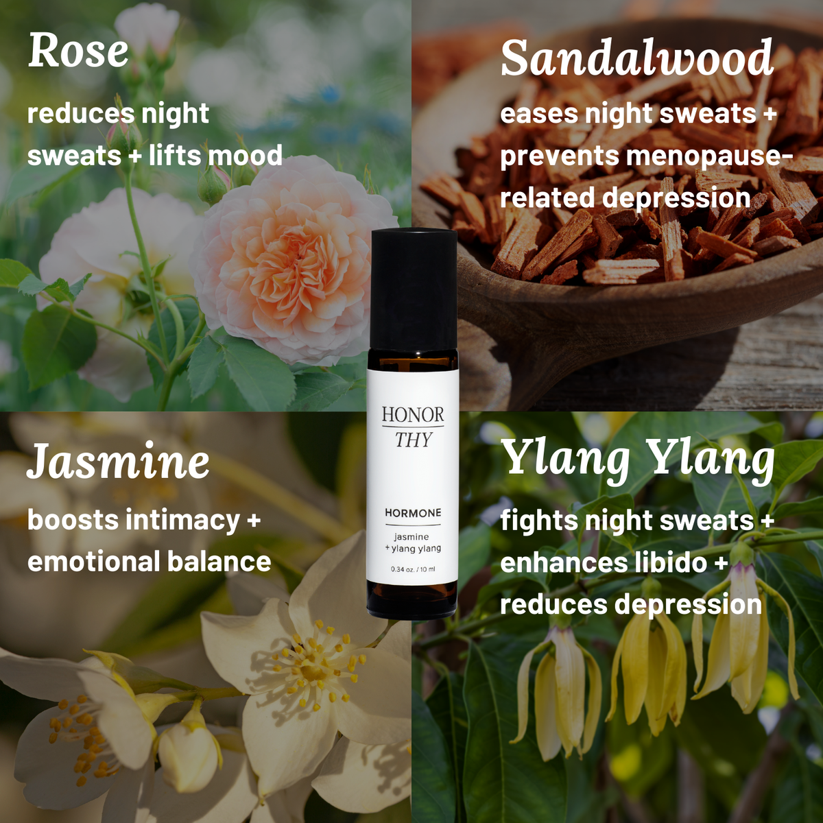 Hormone essential oil roll-on perfume – soothing plant-based fragrance crafted for women’s wellness and moments of hormonal change.