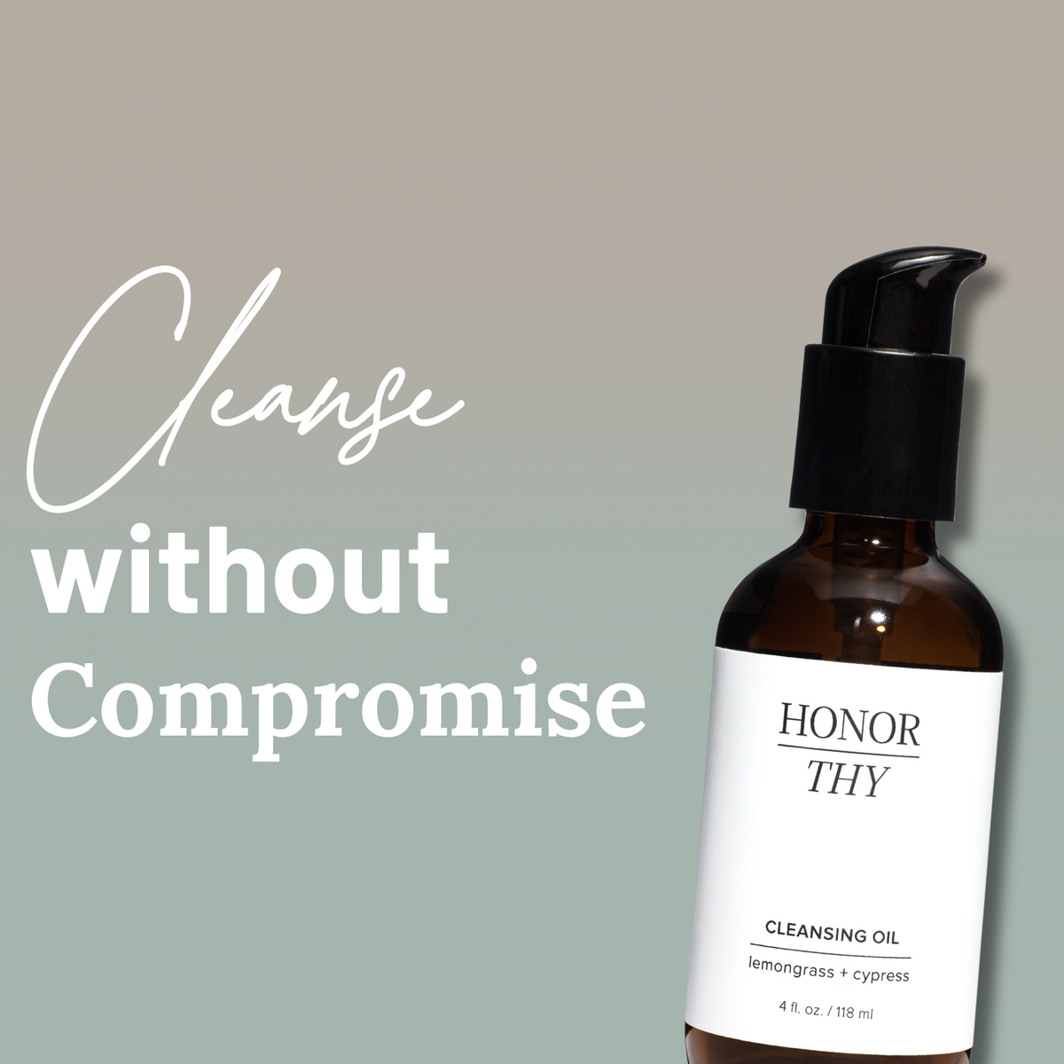 Lemongrass Cypress Makeup and Oil Cleanser: Combination/Oily Skin