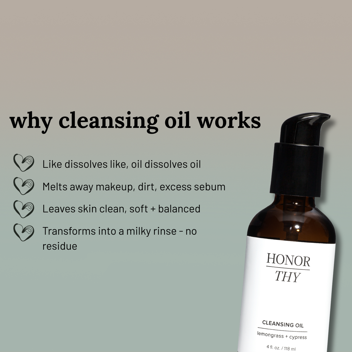 Lemongrass Cypress Makeup and Oil Cleanser: Combination/Oily Skin