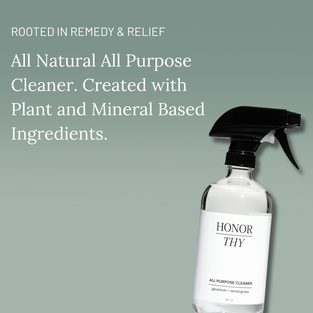 All Purpose Cleaner: Disinfecting with Geranium & Lemongrass