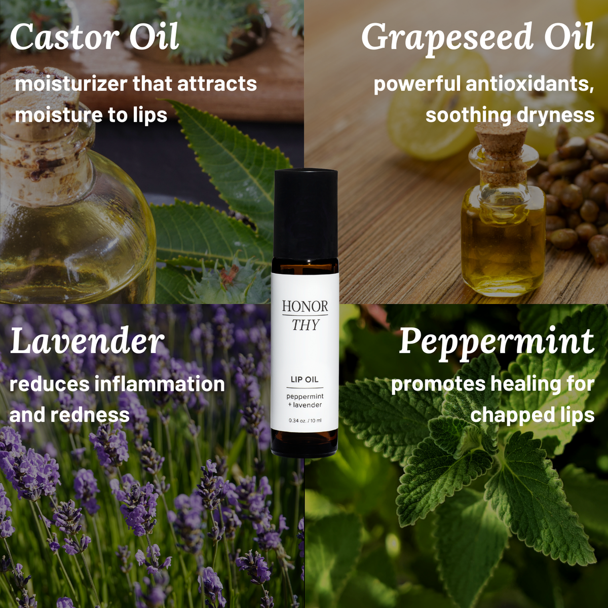 Peppermint  & Lavender Lip Oil